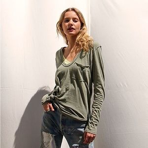 We The Free ‘Betty’ Blue Long Sleeve Shirt